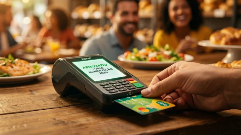 maquininha aceitando vale refeição