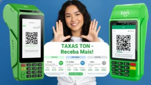 mulher mostrando a diferença entre as ton taxas para 2026