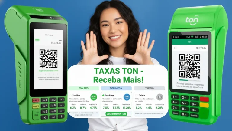 mulher mostrando a diferença entre as ton taxas para 2026